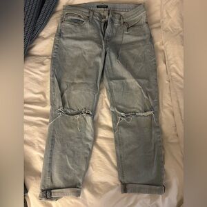 Lucky Brand Light Blue Distressed Knee-Rip Jeans